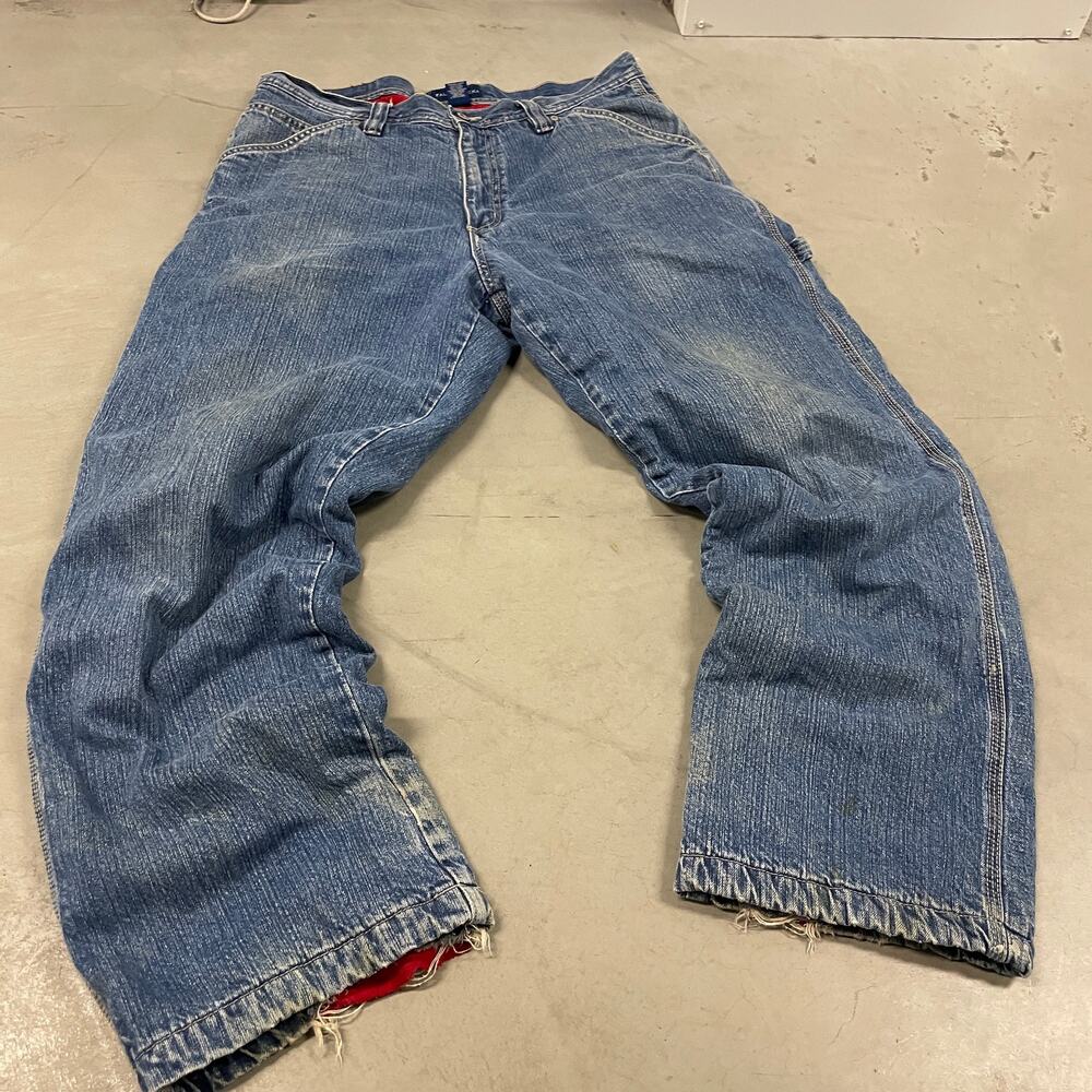 vintage 99s fur lined carpenter cargo pants 34x32